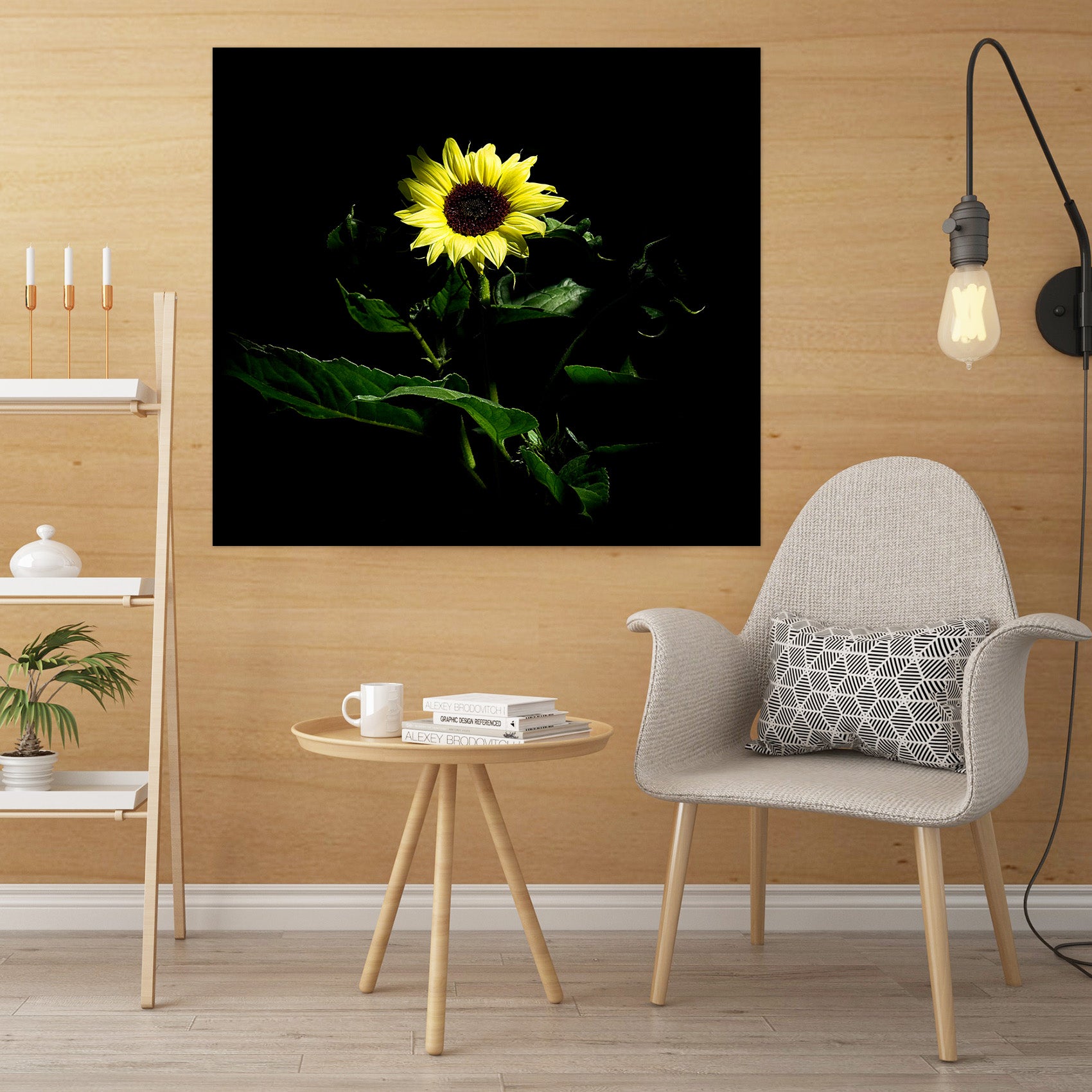 3D Sunflower 026 Kathy Barefield Wall Sticker