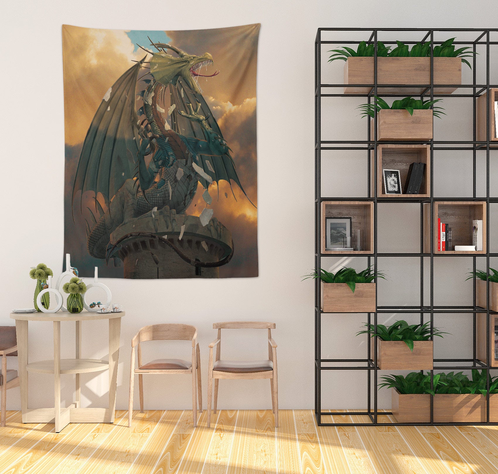 3D Wing Fly Dragon 11738 Vincent Tapestry Hanging Cloth Hang