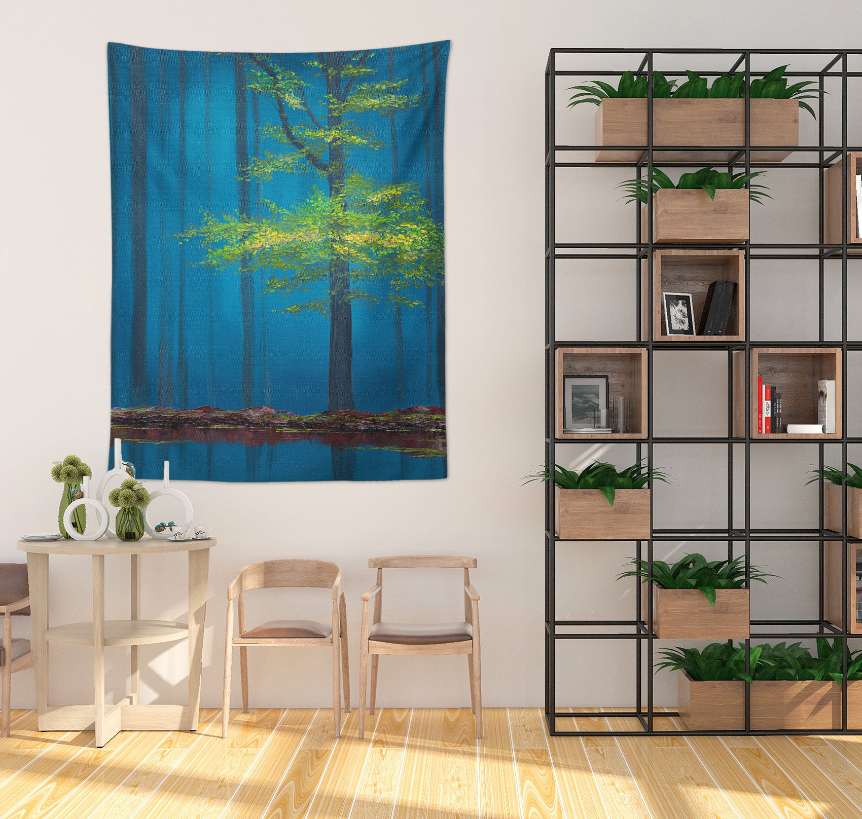 3D Green Tree 5291 Marina Zotova Tapestry Hanging Cloth Hang