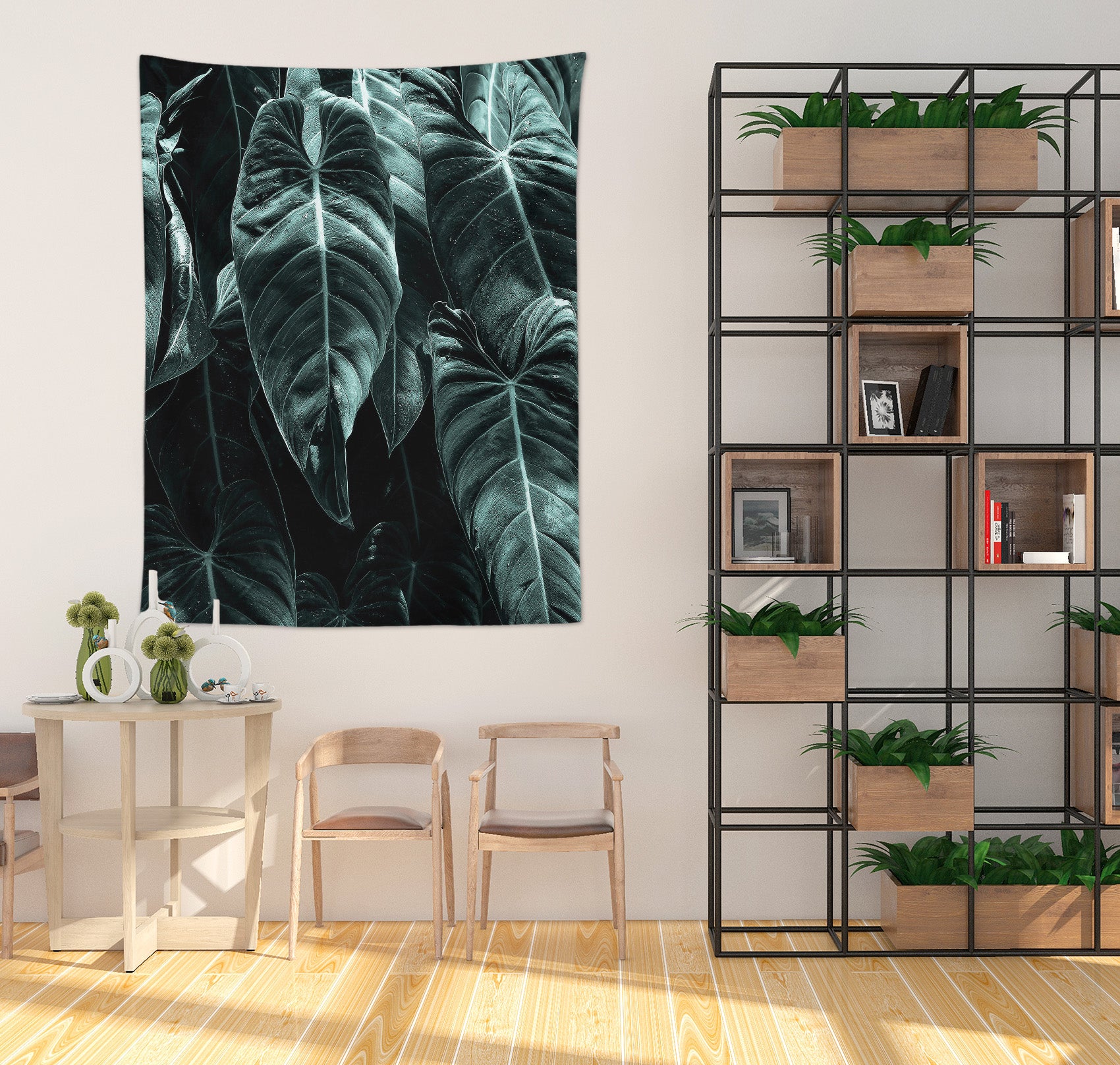 3D Dark Green Leaves 888 Boris Draschoff Tapestry Hanging Cloth Hang