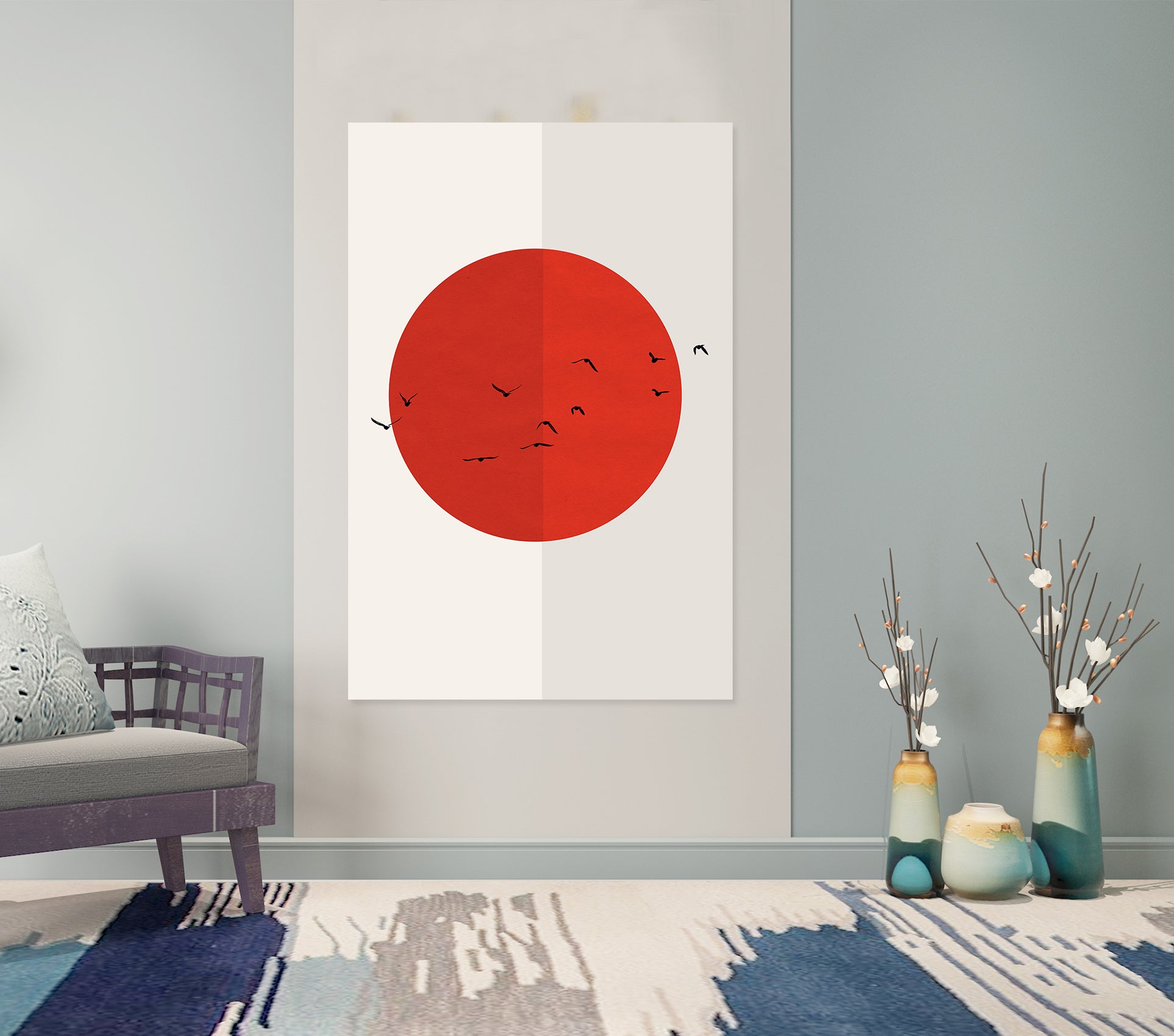 3D Winter Gloom 037 Boris Draschoff Wall Sticker