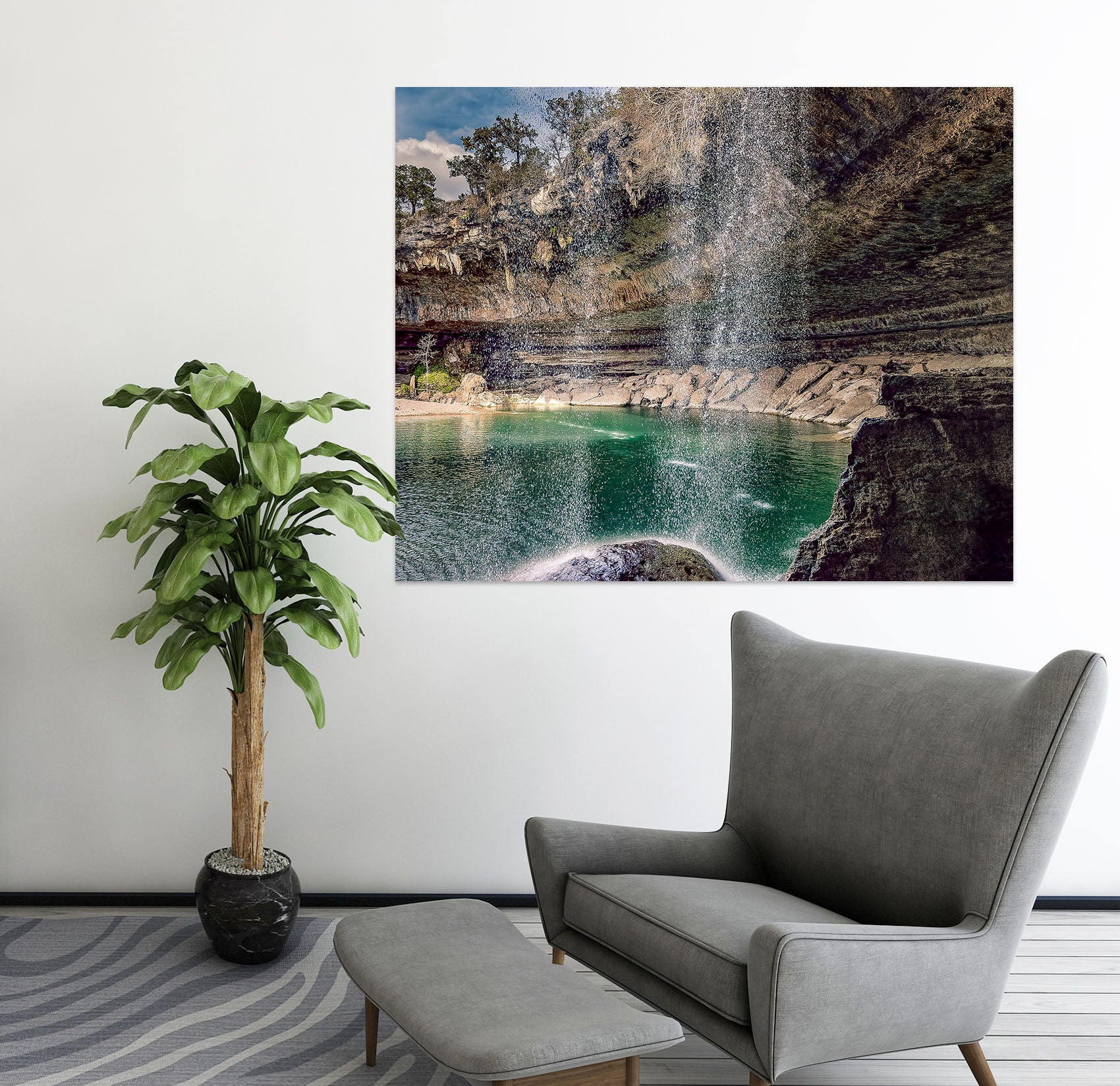 3D Waterfall Lake 4018 Beth Sheridan Wall Sticker