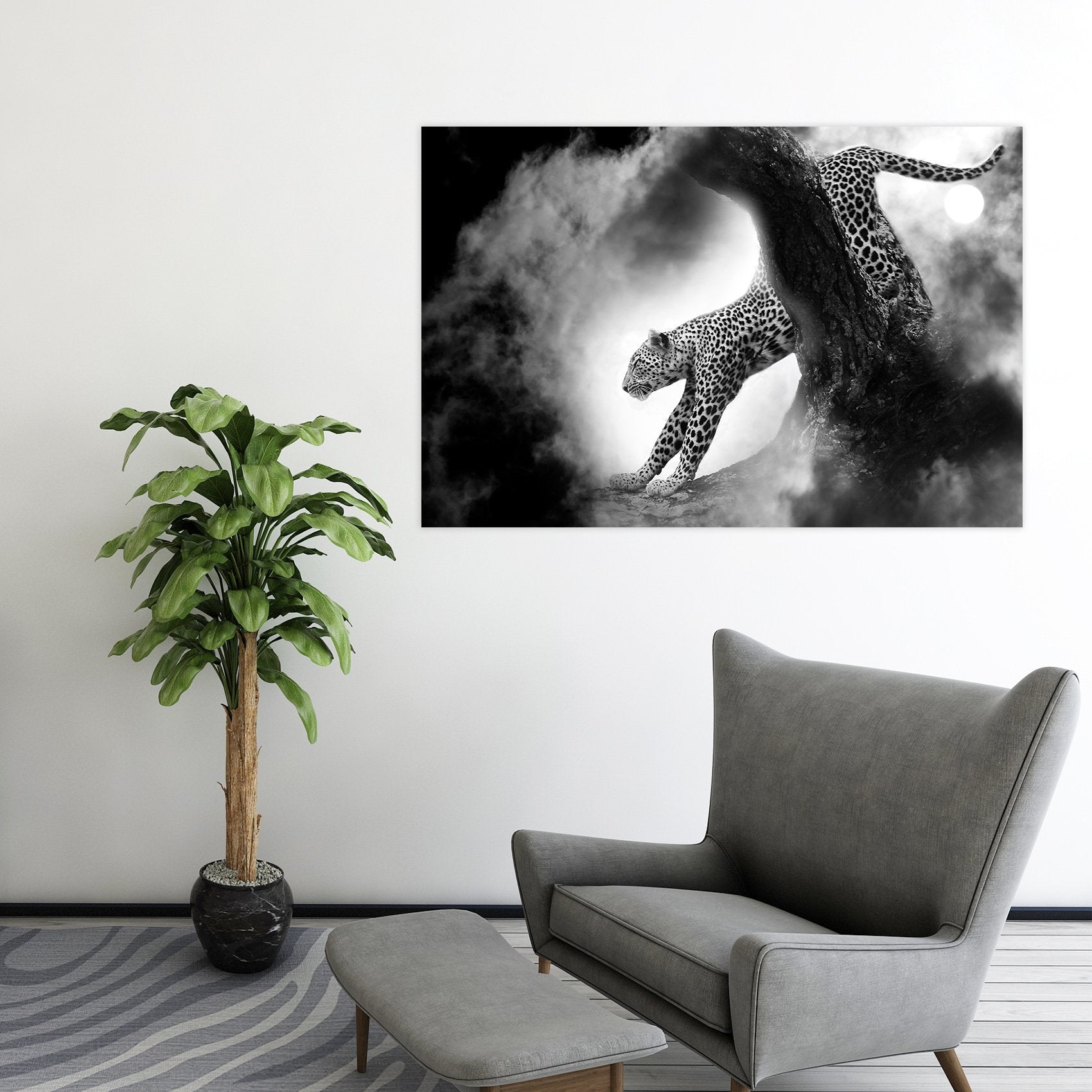 3D leopard 91 Animal Wall Stickers Wallpaper AJ Wallpaper 2 