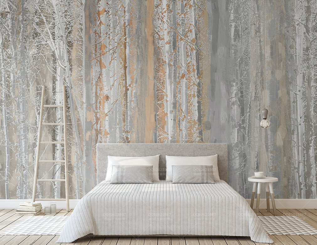 3D Abstract White Tree WG215 Wall Murals