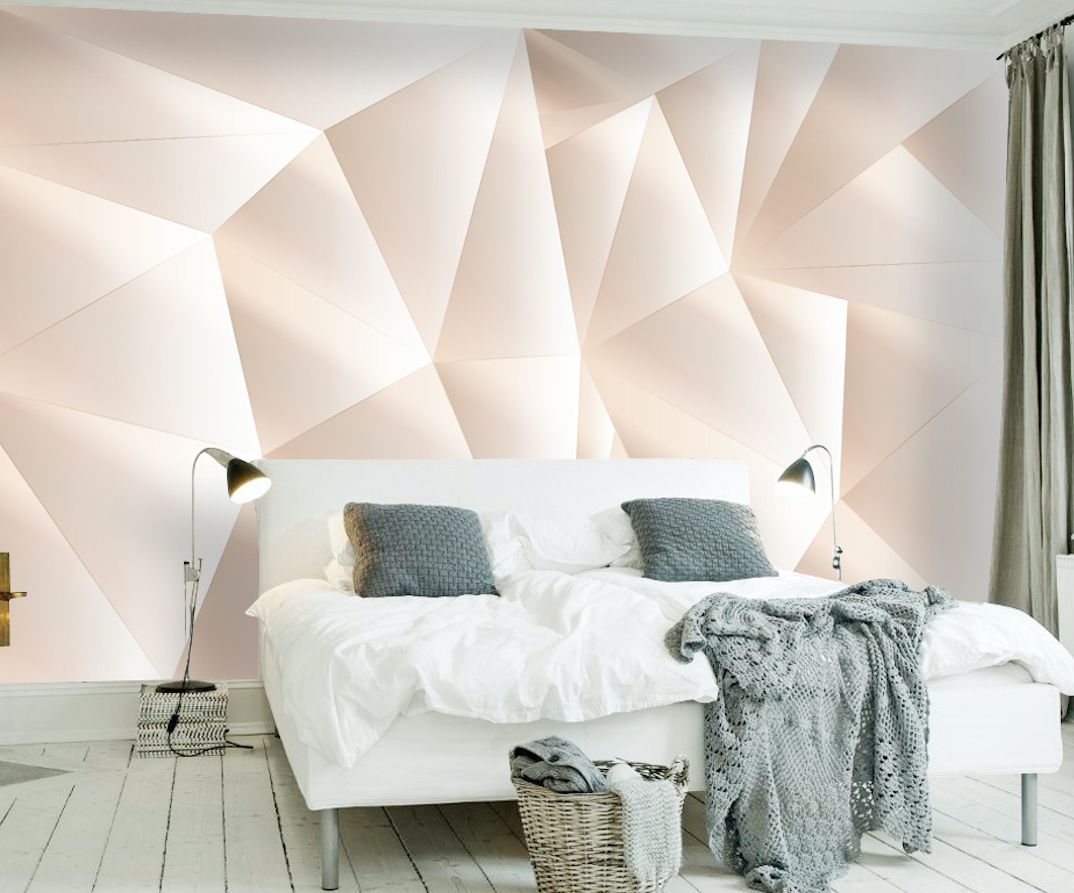 3D Pink Triangle WG114 Wall Murals