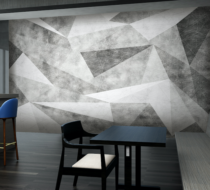 3D Triangle Geometry WG074 Wall Murals