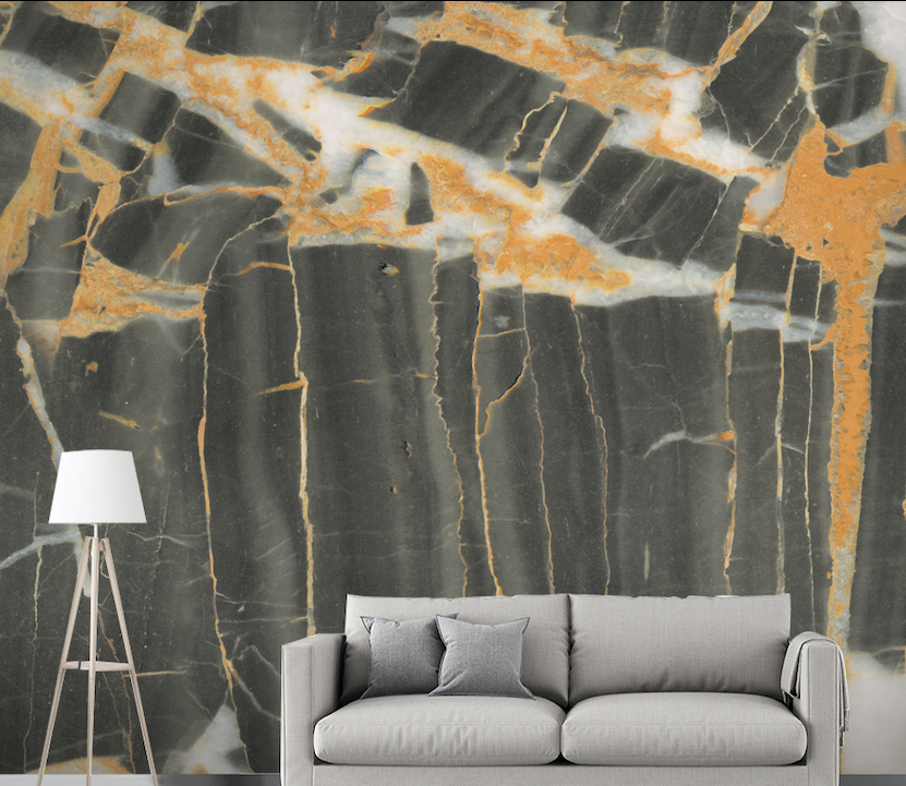 3D Black Wall Crack WG034 Wall Murals