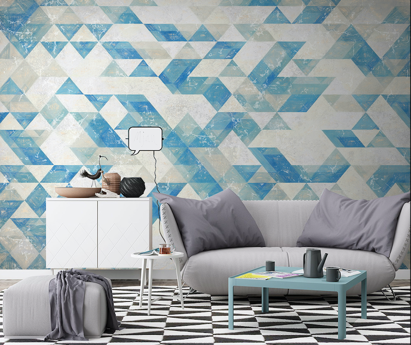 3D Blue Square WG047 Wall Murals