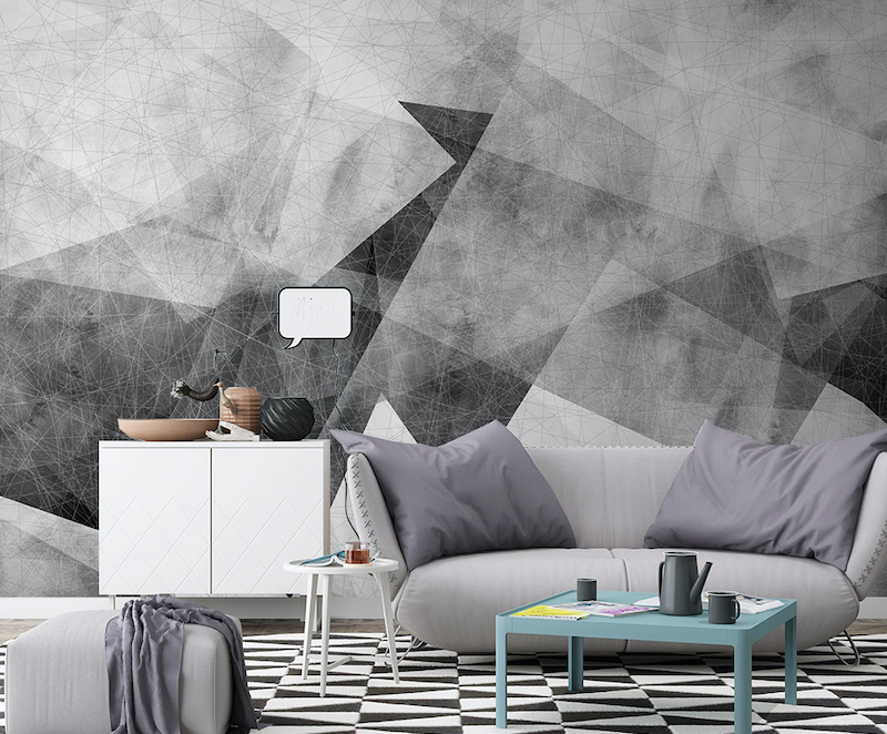 3D Black Transparent WG056 Wall Murals