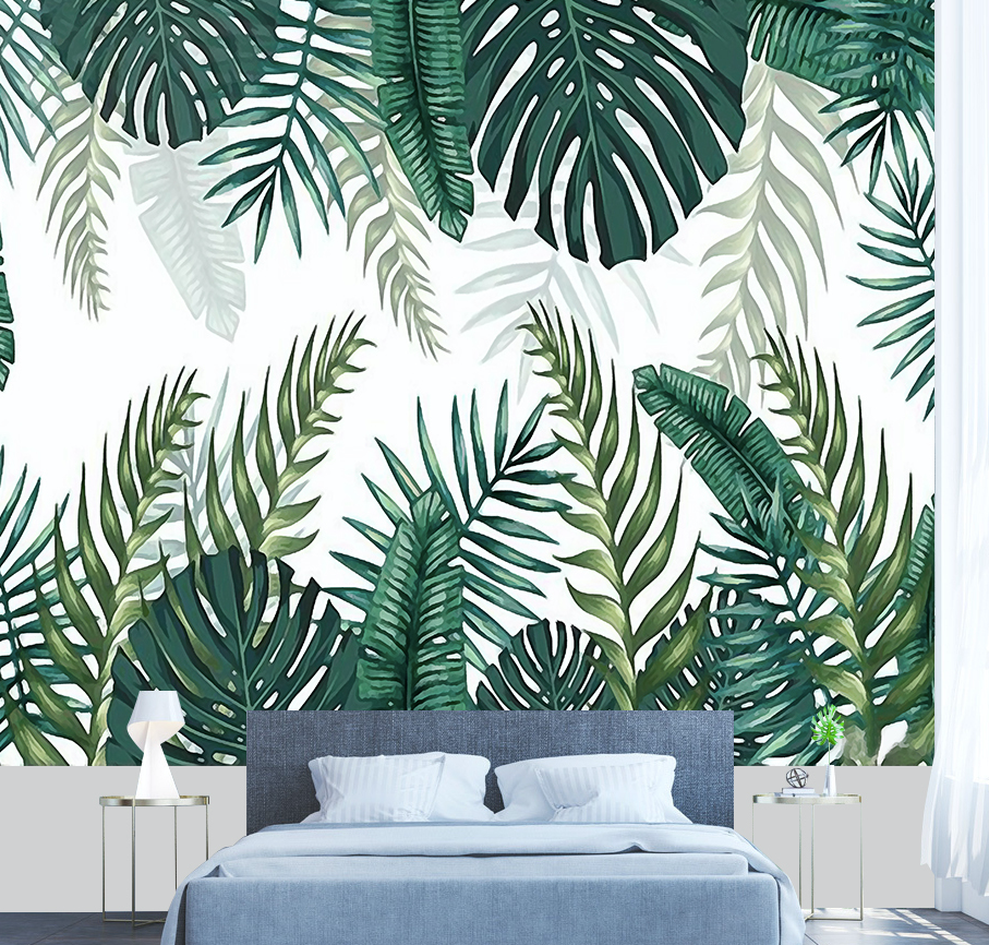 3D Cute Leaves WG123 Wall Murals