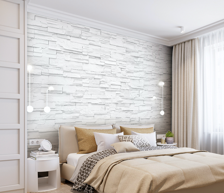 3D White Wall WG131 Wall Murals