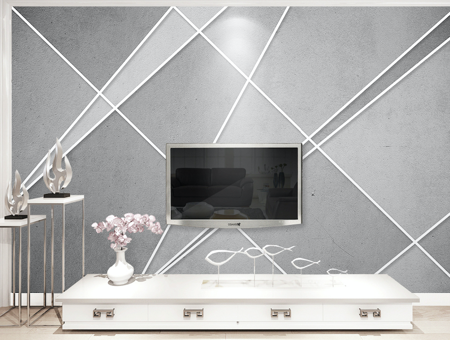 3D Gray Pattern WG087 Wall Murals