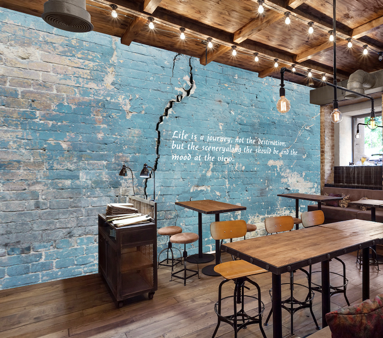 3D Blue Wall WG272 Wall Murals