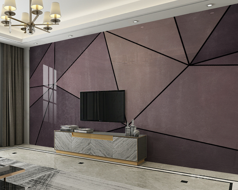 3D Black Triangle WG164 Wall Murals