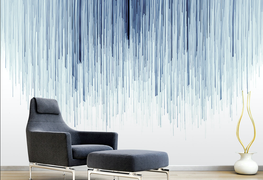 3D Black Ink WG296 Wall Murals