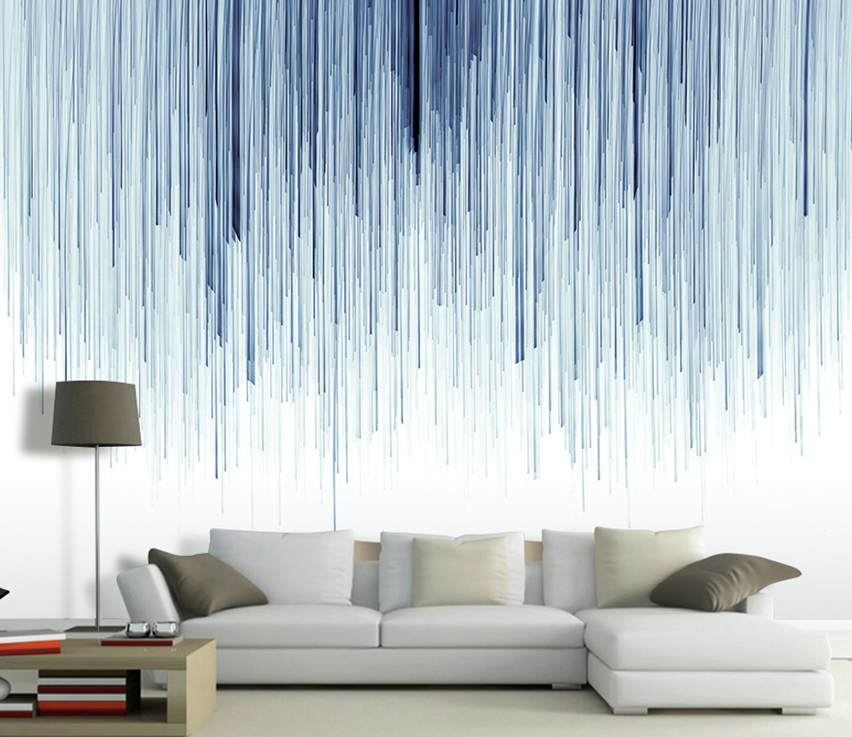 3D Black Ink WG296 Wall Murals