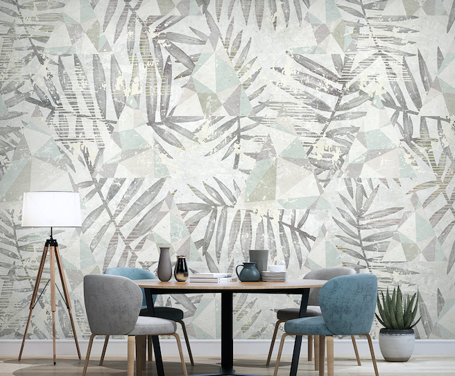 3D Leaf Pattern WG032 Wall Murals
