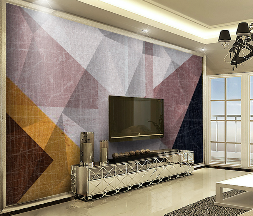 3D Modern Geometry WG059 Wall Murals