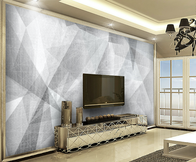 3D Gray Pattern WG088 Wall Murals