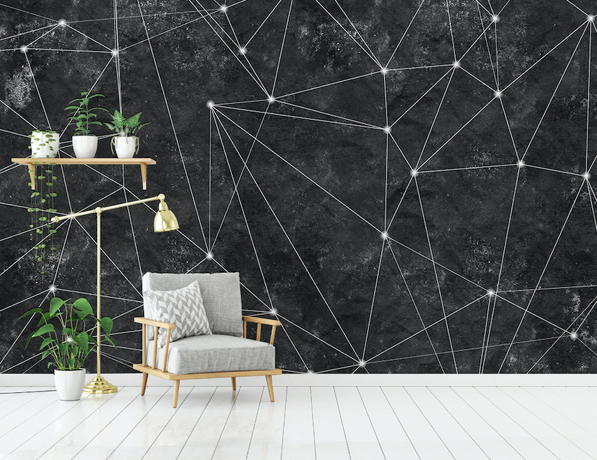 3D Triangle Light Spot WG092 Wall Murals