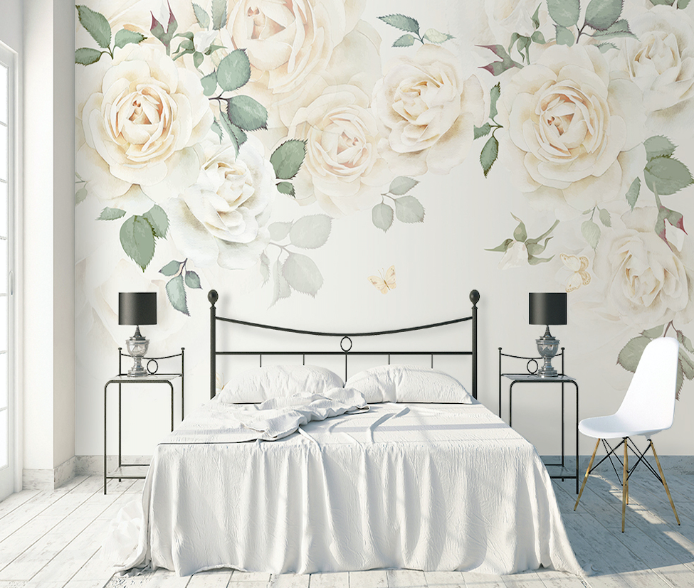 3D Yellow Rose WG130 Wall Murals