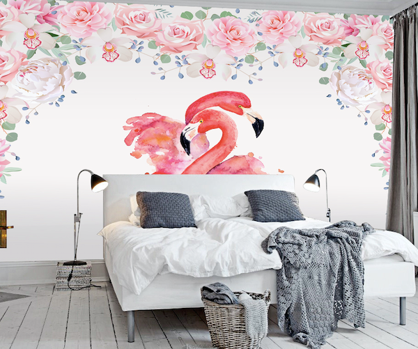 3D Pink Flamingo WG193 Wall Murals