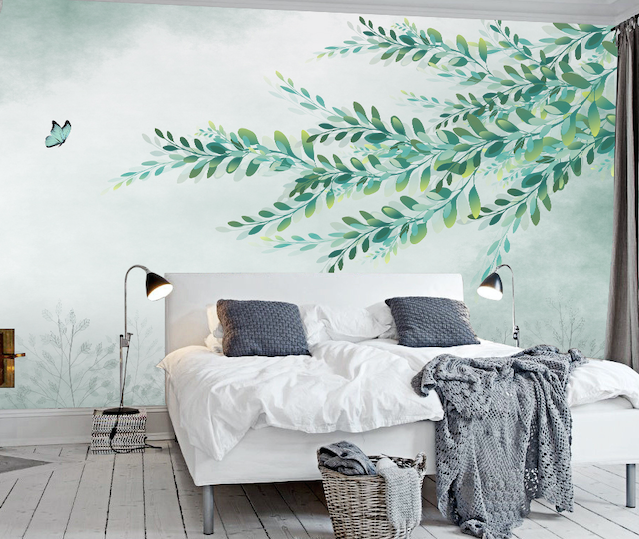 3D Forest Leaves WG192 Wall Murals