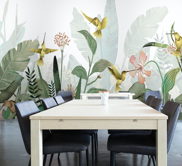 3D Forest Leaves WG268 Wall Murals