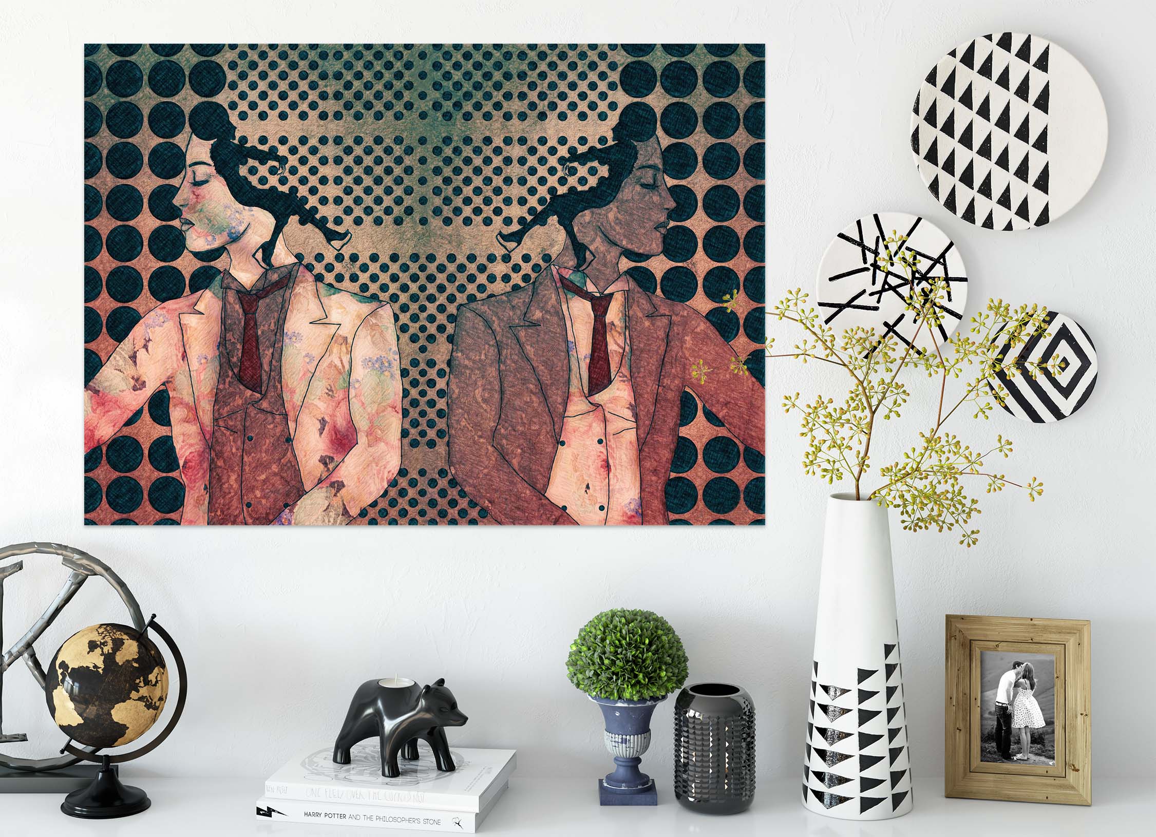 3D Suit Girl 012 Marco Cavazzana Wall Sticker