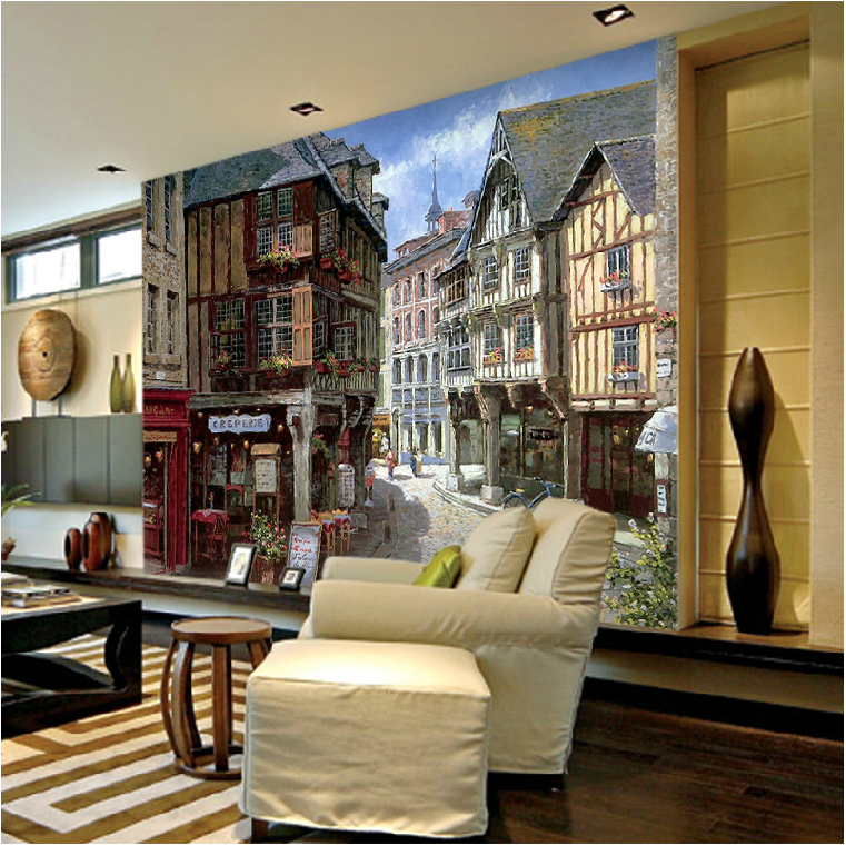 3D Painting Alley 063 Wallpaper AJ Wallpaper 