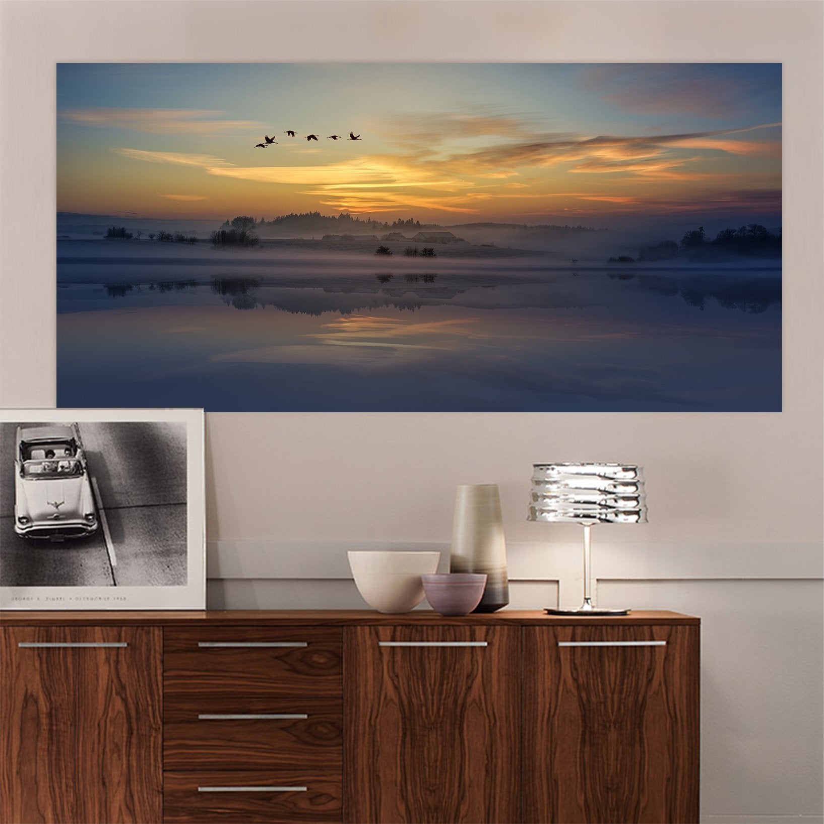 3D Sunset Bird Cloud 116 Animal Wall Stickers Wallpaper AJ Wallpaper 2 