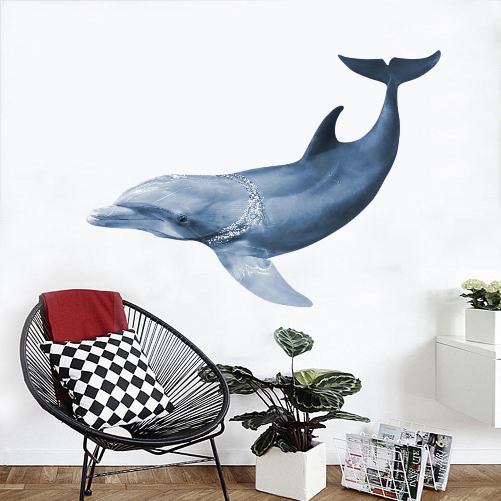 3D Dolphin Tail 115 Animals Wall Stickers Wallpaper AJ Wallpaper 