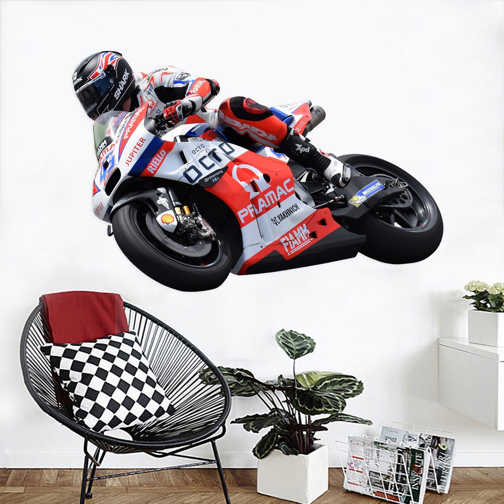 3D Motorcycles RED 0208 Vehicles Wallpaper AJ Wallpaper 
