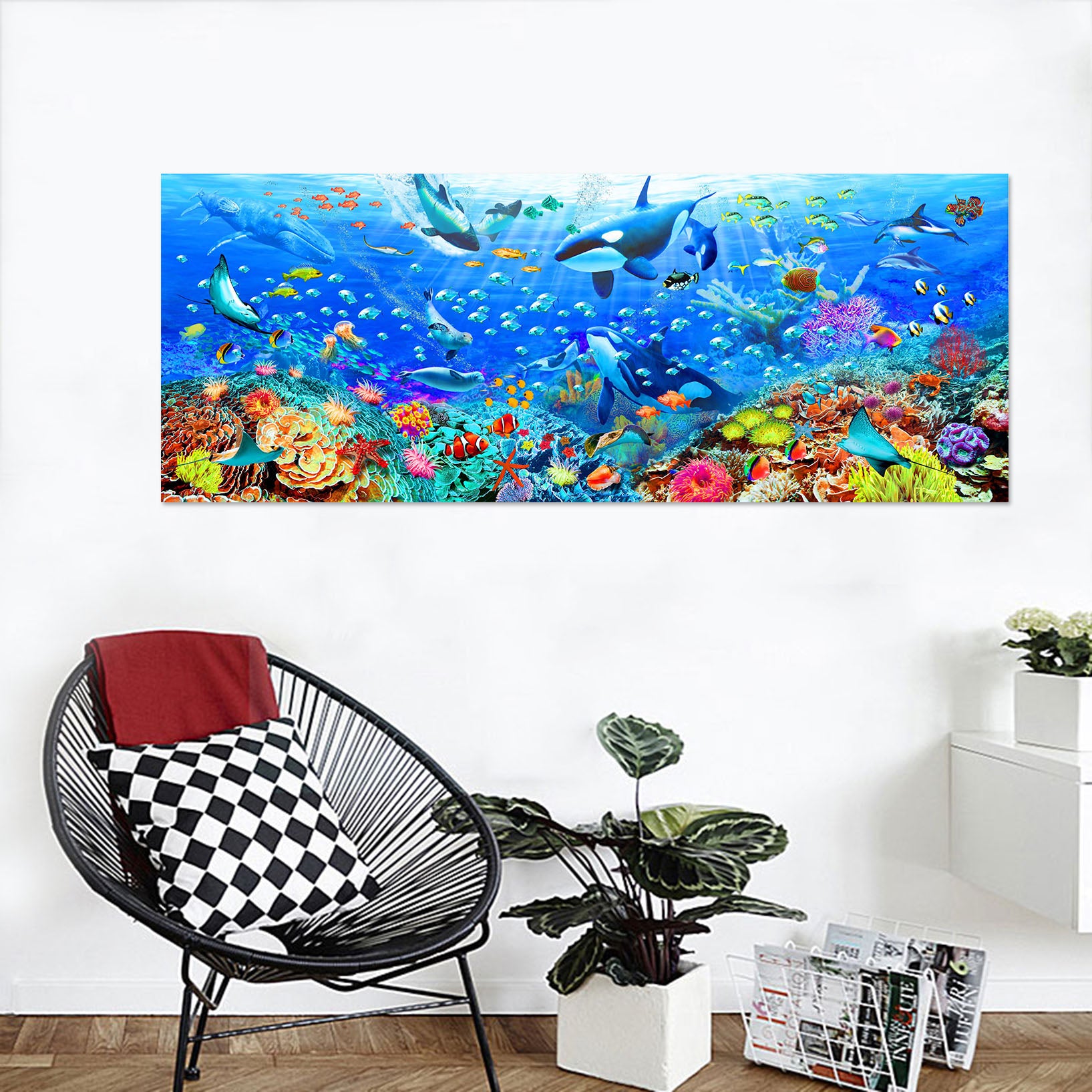 3D Ocean Panorama 008 Adrian Chesterman Wall Sticker