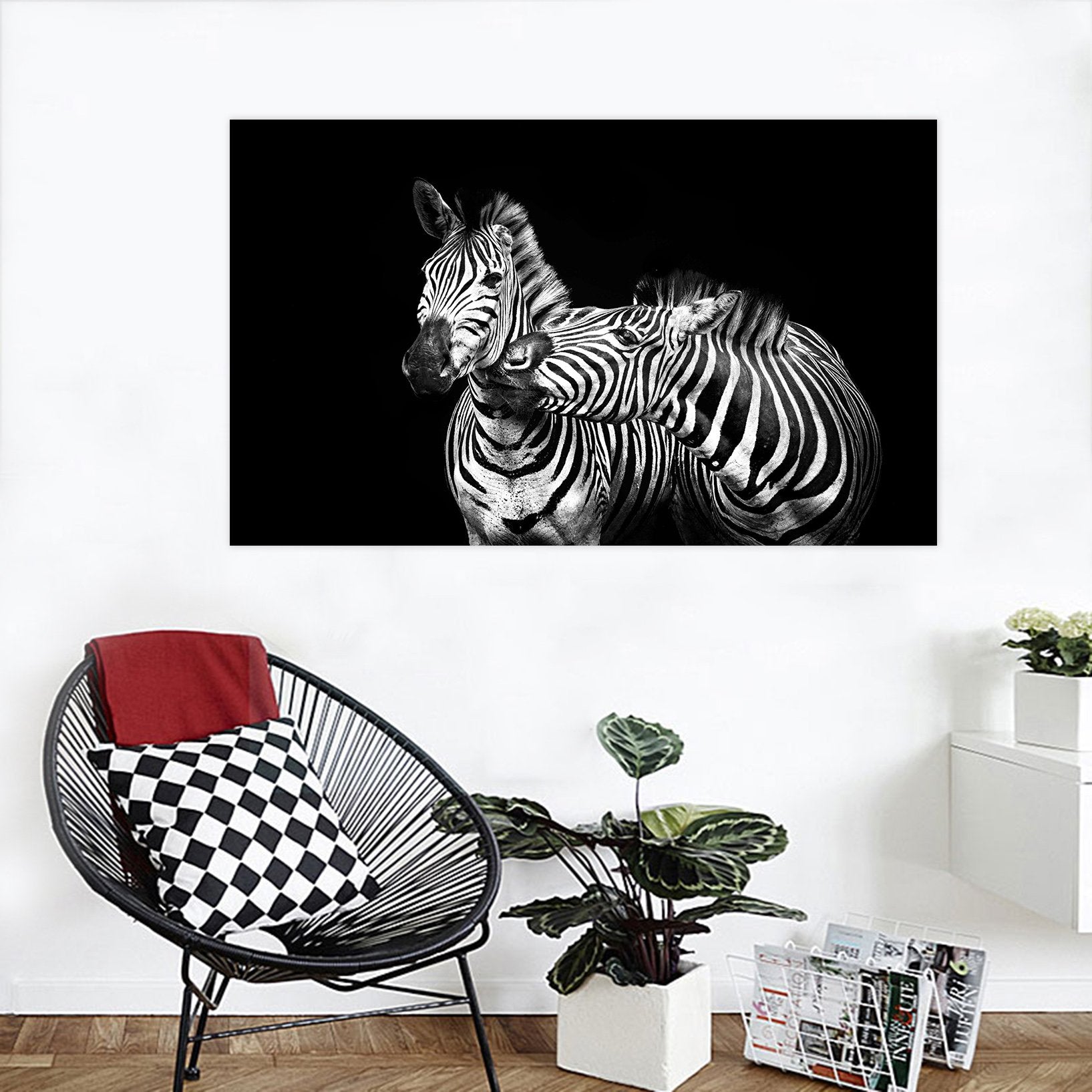 3D Zebra Play 136 Animal Wall Stickers Wallpaper AJ Wallpaper 2 