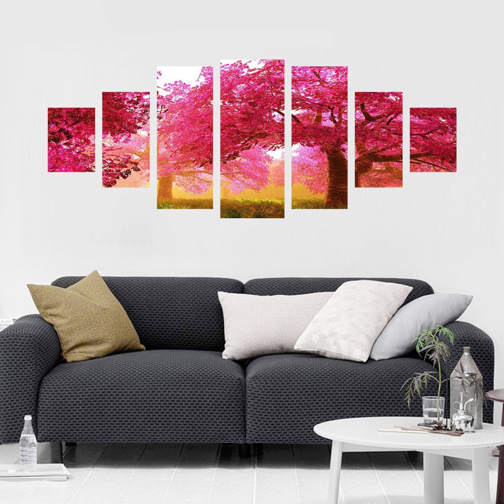 3D Safflower Tree 113 Unframed Print Wallpaper Wallpaper AJ Wallpaper 