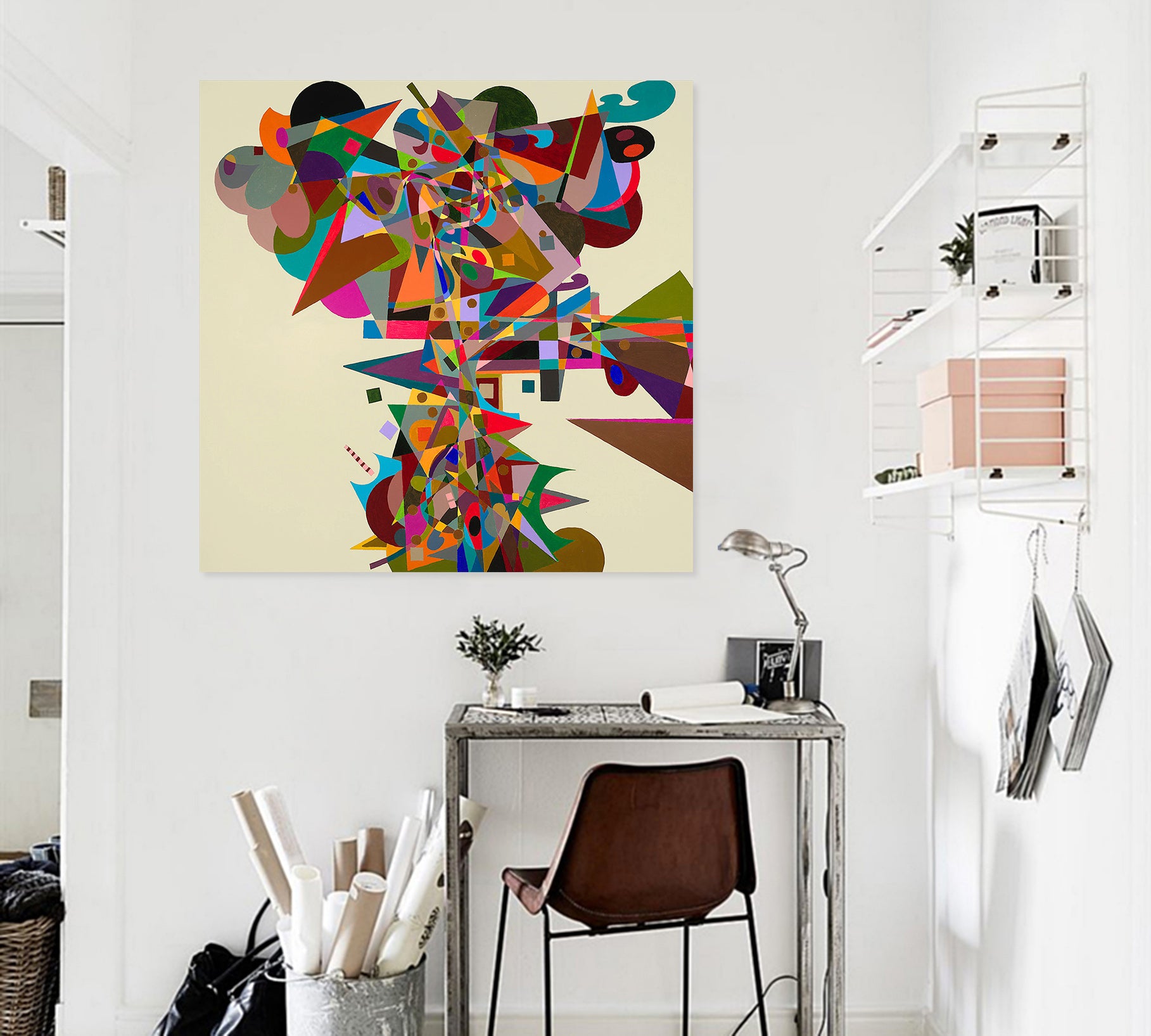 3D Color Triangle 107 Allan P. Friedlander Wall Sticker