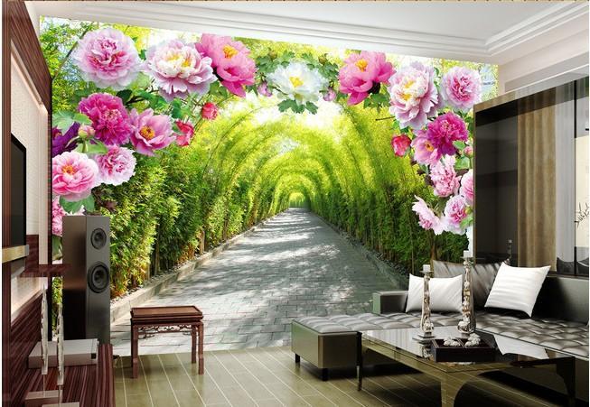 3D Bamboo Forest 070 Wallpaper AJ Wallpaper 