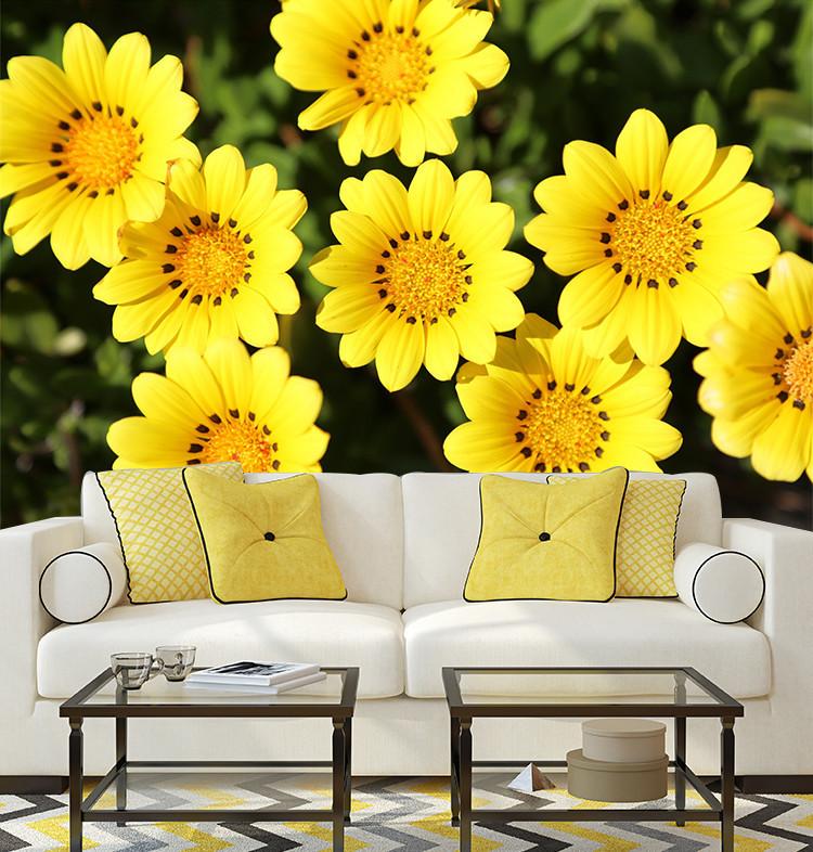 3D Beauty Yellow Sunflower 424 Wallpaper AJ Wallpaper 
