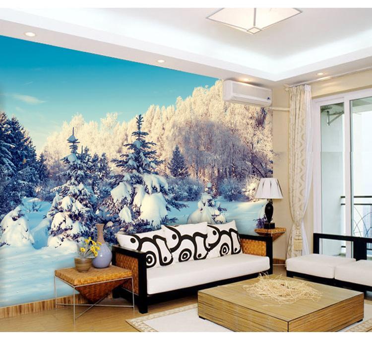 3D Snow Covered Forest 151 Wallpaper AJ Wallpaper 