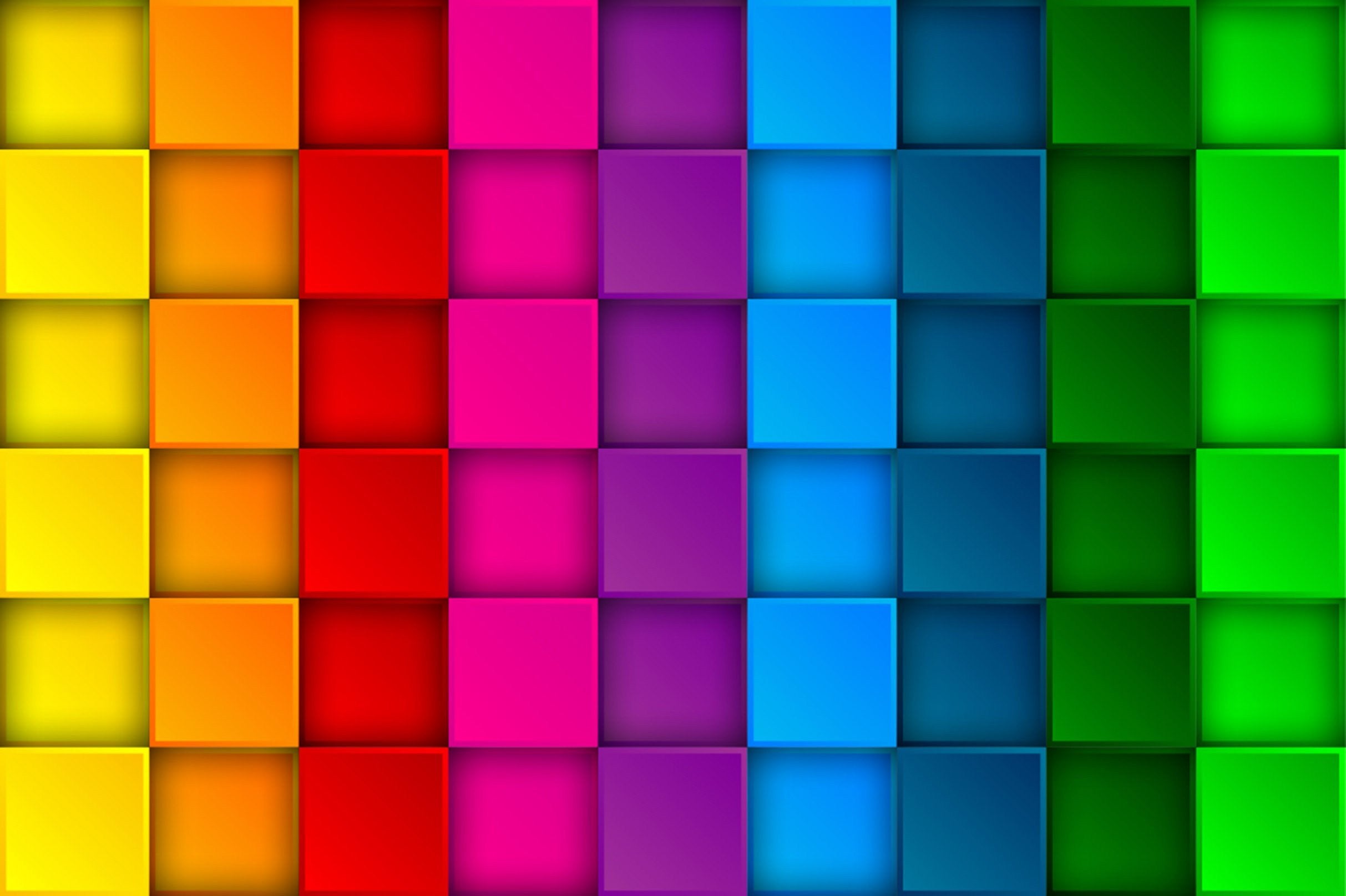 3D Colorful Squares 520 Kitchen Mat Floor Mural Wallpaper AJ Wallpaper 