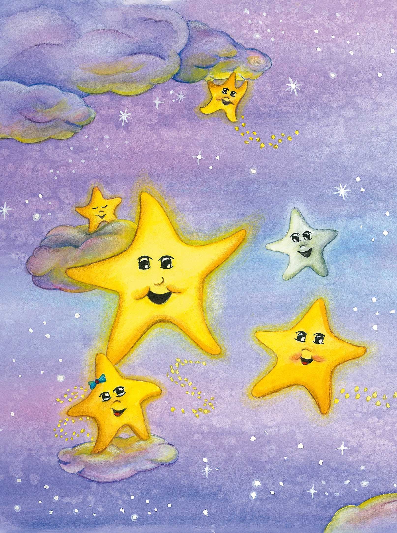 3D Lovely Stars Sky 1003 Stair Risers Wallpaper AJ Wallpaper 