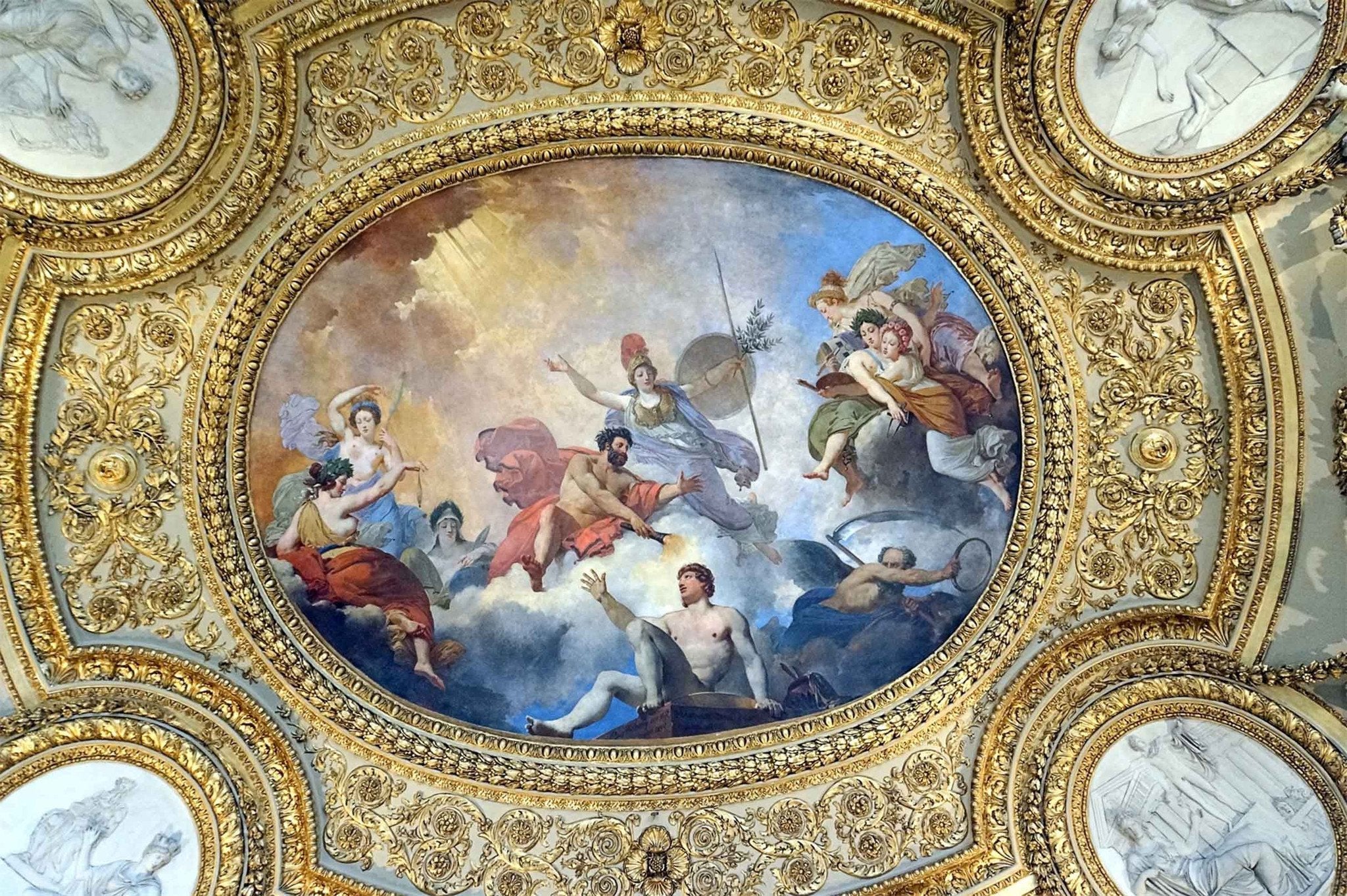 Delicate Dome Retro Painting Wallpaper AJ Wallpaper 