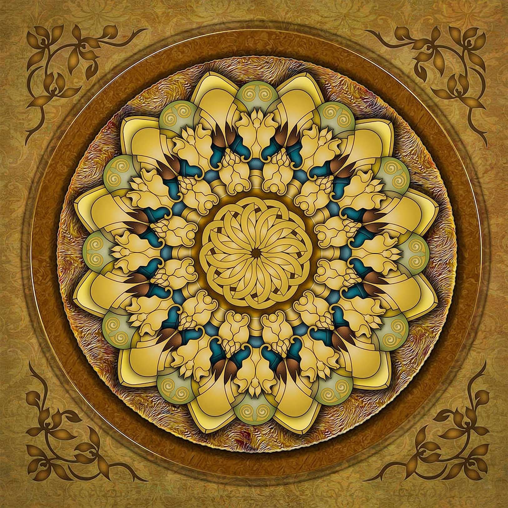 Grand Circular Pattern Wallpaper AJ Wallpaper 