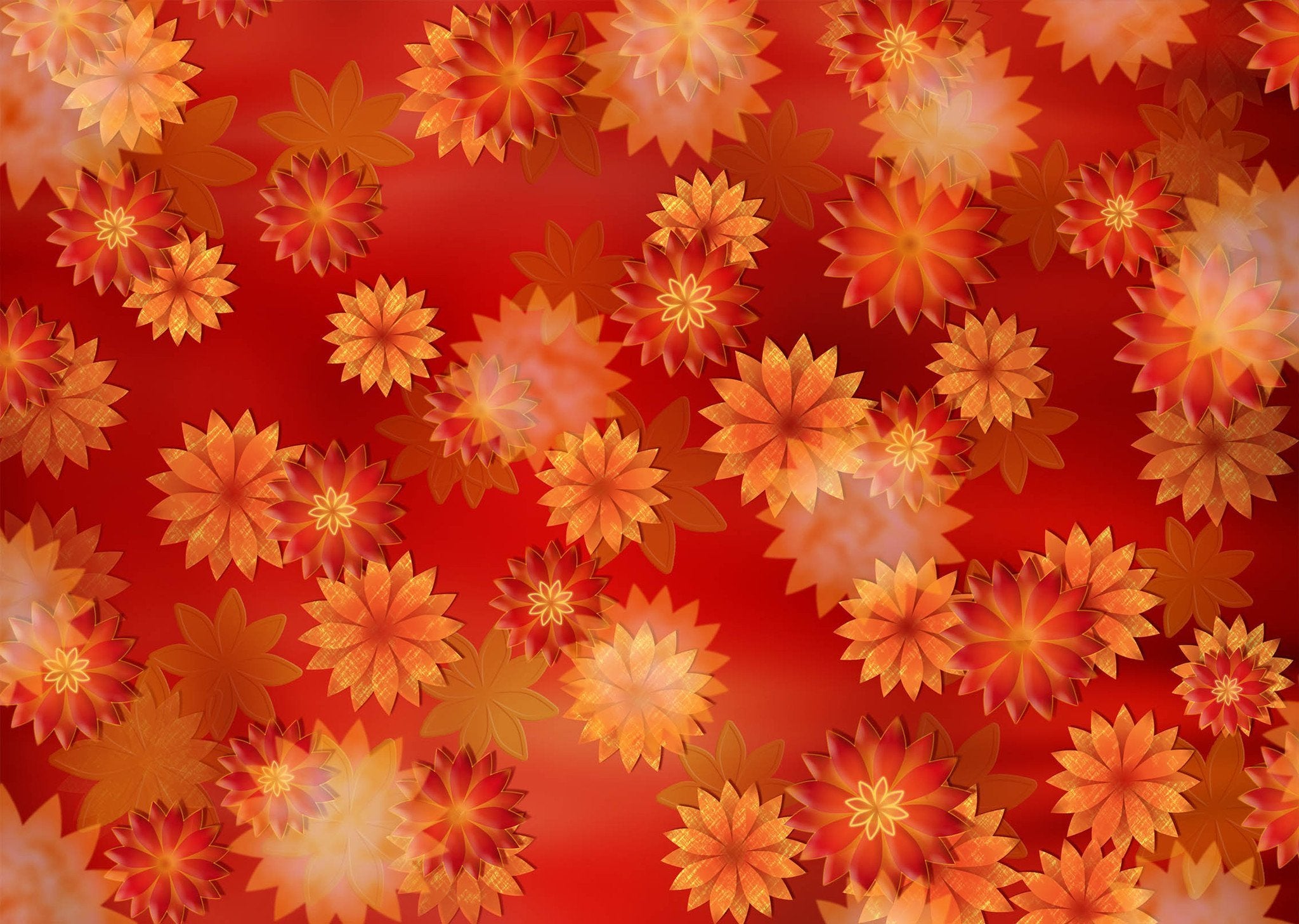 Dazzling Flowers Patterns Wallpaper AJ Wallpaper 