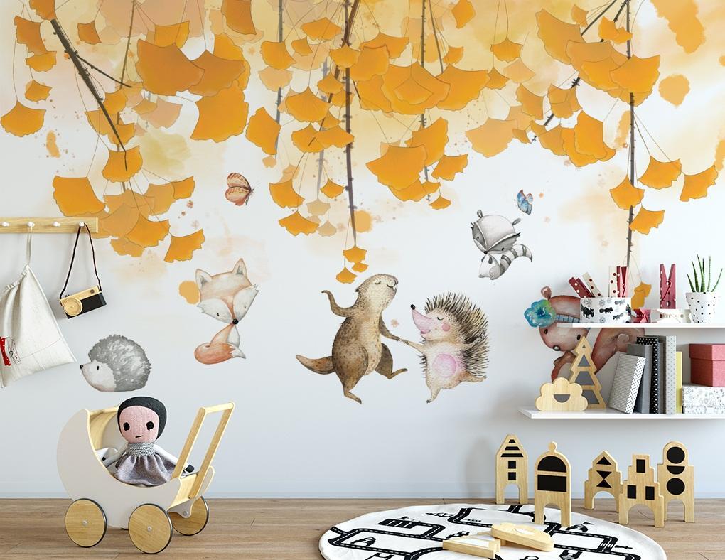 3D Maple Leaf Animal 181 Wallpaper AJ Wallpaper 