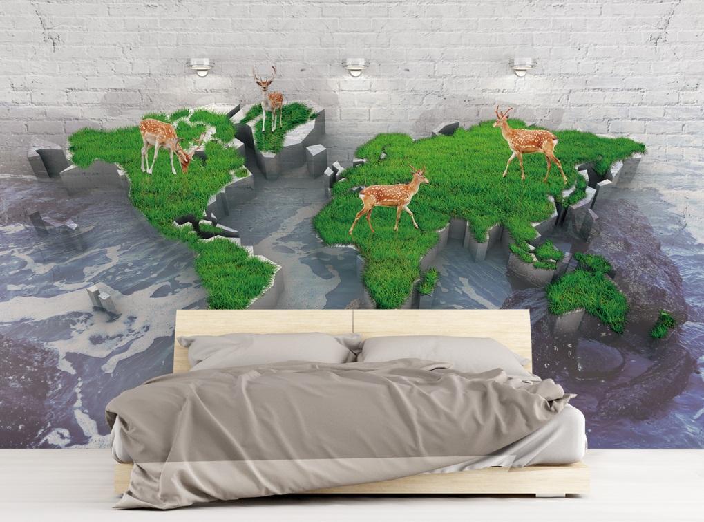 3D Map Deer 093 Wallpaper AJ Wallpaper 