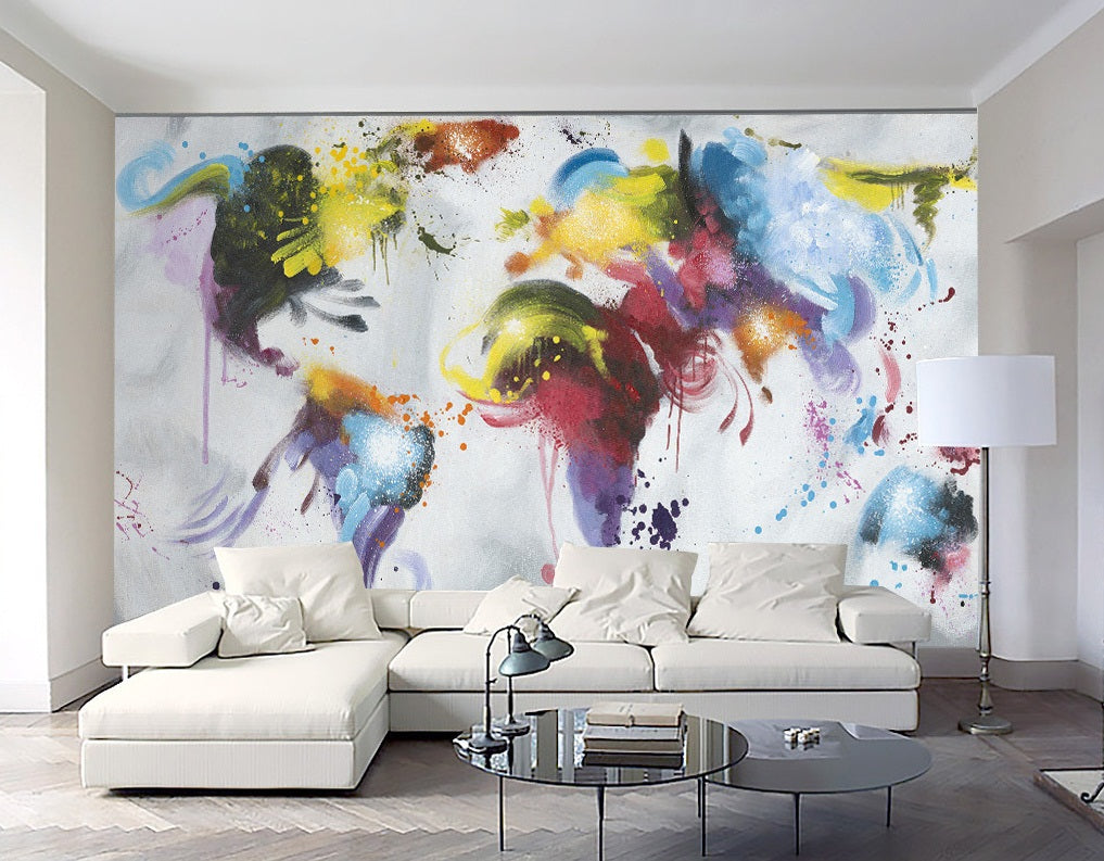 3D Color Graffiti 2030 Wall Murals