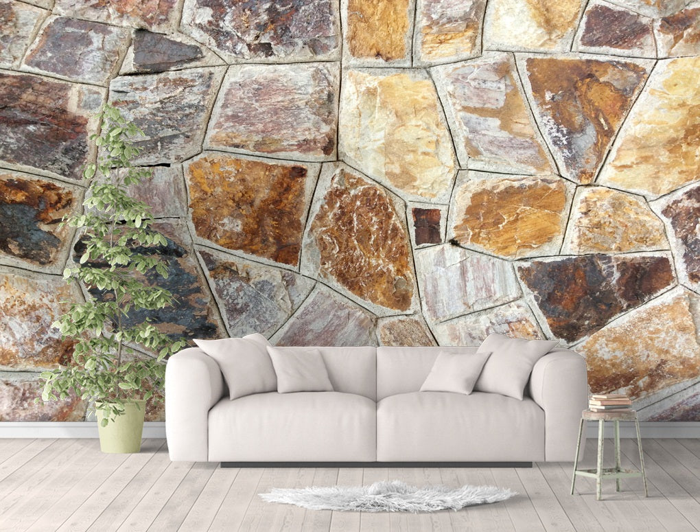 3D Irregular Stone Wall WC480 Wall Murals