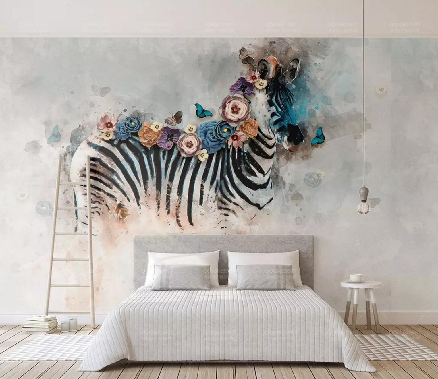 3D Zebra Flower 365 Wallpaper AJ Wallpaper 